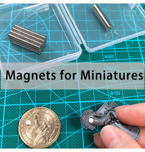  300 Tiny Magnets Mini Magnets Small Round Magnets for Crafts - 3mmx1mm Magnets for Miniatures Small Models - Come with a Storage Case